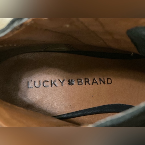 Lucky Brand Black Peep-Toe Ankle Booties - Picture 8 of 11